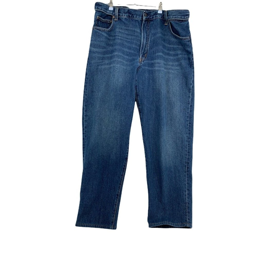 Lands End Jeans Men's Straight Leg Cotton Denim 5-Pocket Blue Size 44/32